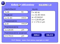 Kalkulator pomiary